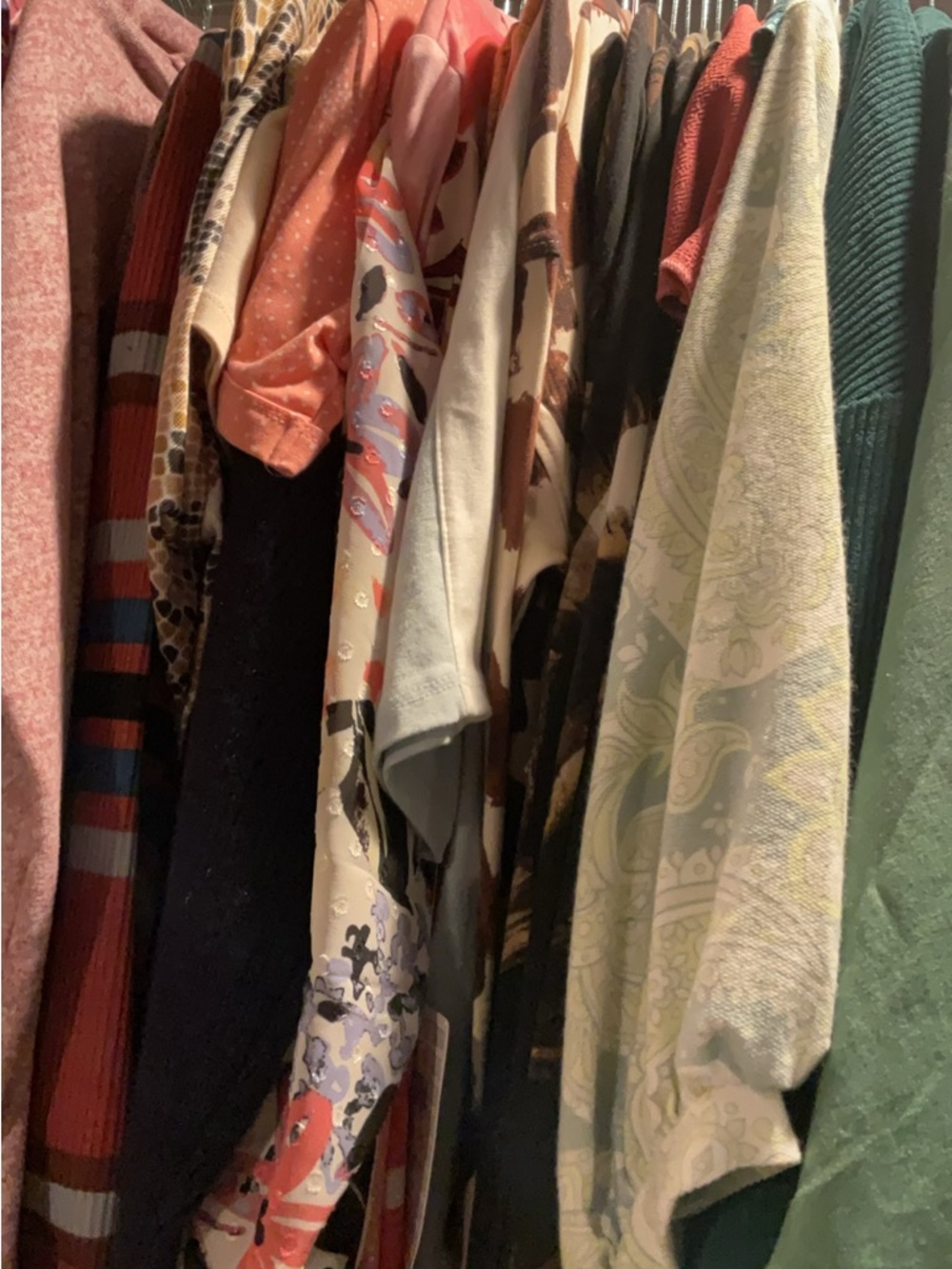 Mixed Women's Clothing - Assorted Colors in Stretchy Knits Size Small, lot of 10